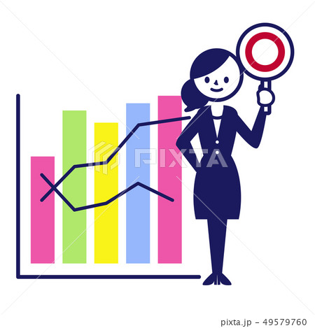 グラフ ビジネス スーツ 記号 シンプル 女性 丸 グラフ ビジネス スーツ 記号 シンプル 女性 丸 49579760