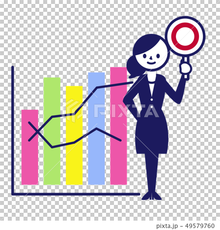 グラフ ビジネス スーツ 記号 シンプル 女性 丸 グラフ ビジネス スーツ 記号 シンプル 女性 丸 49579760