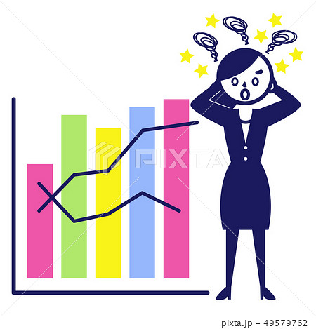 グラフ ビジネス スーツ 記号 シンプル 女性 混乱 グラフ ビジネス スーツ 記号 シンプル 女性 混乱 49579762