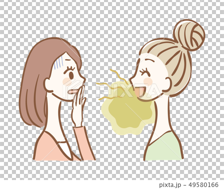 不注意口臭的女性 不注意口臭的女性 49580166