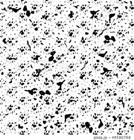 Black Distressed Seamless Grain Texture Overlay. 49580768