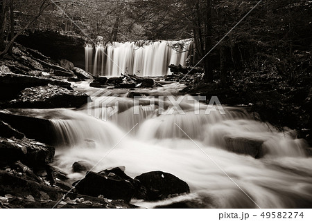 Waterfalls in black and white Waterfalls in black and white 49582274