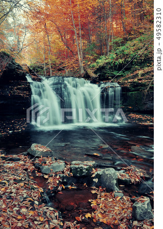 Autumn waterfalls Autumn waterfalls 49582310