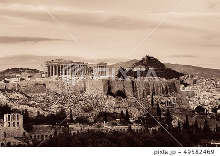 Athens skyline sunrise Athens skyline sunrise 49582469