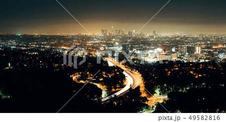 Los Angeles at night 49582816