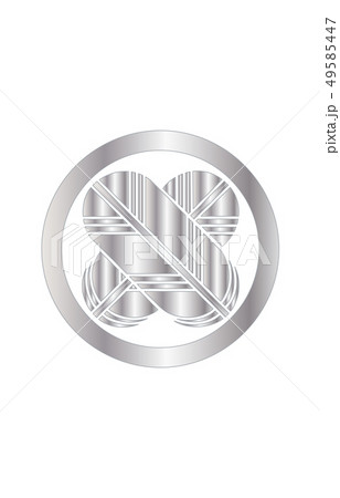 武将家紋銀グラデーション浅野幸長 49585447