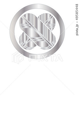 武将家紋銀グラデーション浅野幸長 49585448