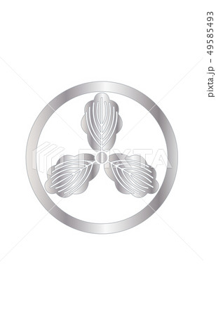 武将家紋銀グラデーション山内一豊 49585493