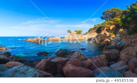 Sea nature landscape in Lloret de Mar 49585536