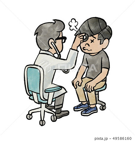 健康診断を受ける男性 49586160