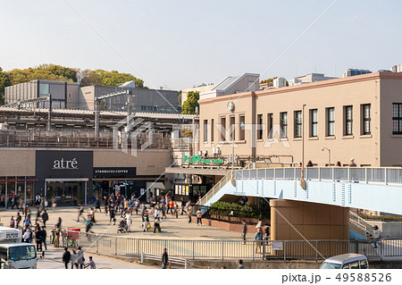 上野駅 広小路口前の写真素材