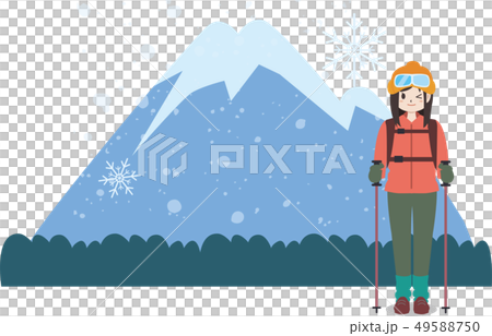 Mountain climbing winter Mountain climbing winter 49588750
