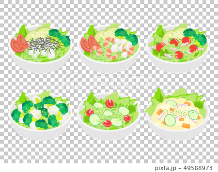サラダのイラストセット 49588973