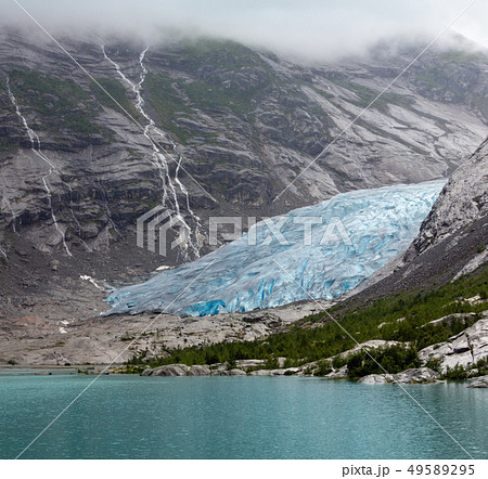 Nigardsbreen Glacier from far, Norway Nigardsbreen Glacier from far, Norway 49589295