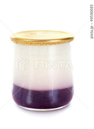 yogurt and fruits 49590085