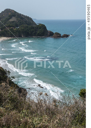 気多ノ前から見る小沢見海水浴場（鳥取県） 49590465