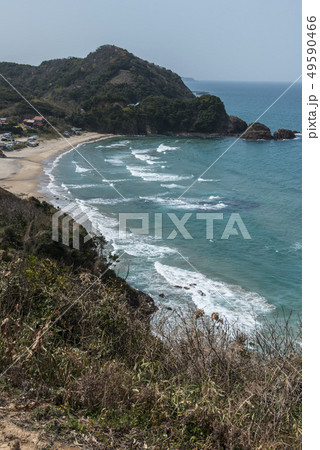 気多ノ前から見る小沢見海水浴場（鳥取県） 49590466