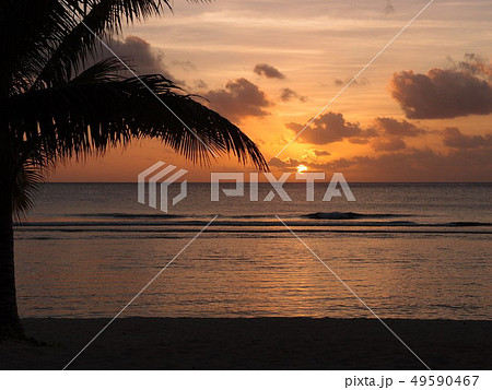 南国の夕焼け　Beautiful sunset     49590467