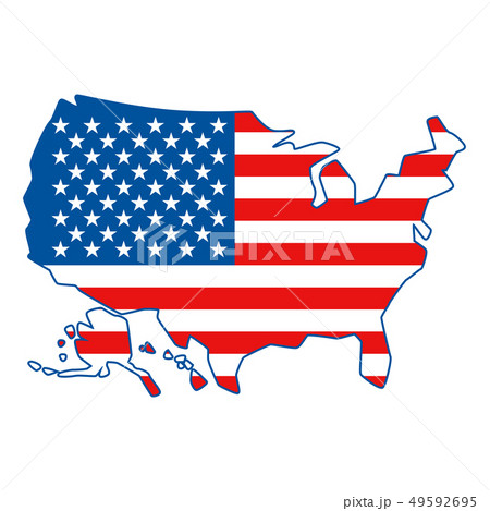 Map of United States of America. Map of United States of America. 49592695