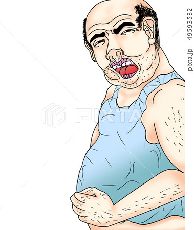 肥ったおじさんイラスト 49593532