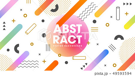 Colorful geometric abstract template background. 49593594
