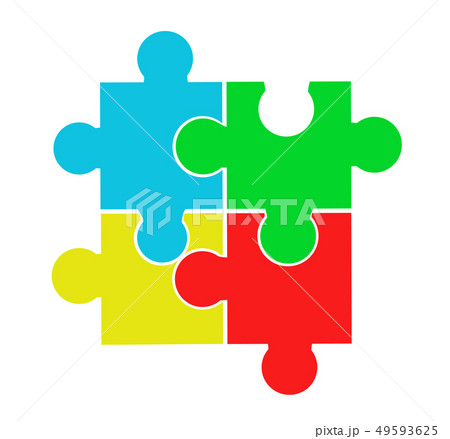Vector illustration of puzzle pieces 49593625