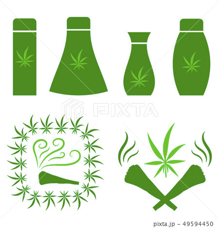 Green Cannabis Leaves Frame. Drug Consumption, Medical Marijuana Use. Burning Joint Icon Green Cannabis Leaves Frame. Drug Consumption, Medical Marijuana Use. Burning Joint Icon 49594450