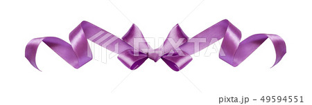 Violet silk ribbon decorative bow 49594551