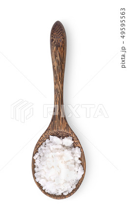 sea salt  on white  background 49595563