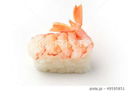 生エビ 寿司 白背景 49595851