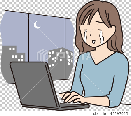 Woman overtime Woman overtime 49597965