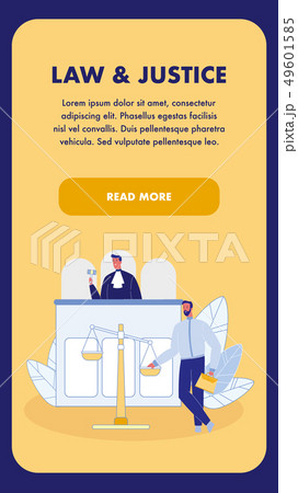 Law and Justice Vertical Landing Page Template 49601585