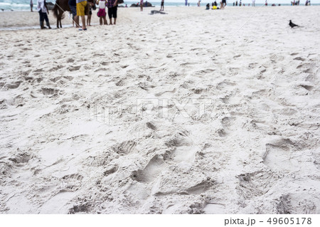 Footprints on the sand 49605178
