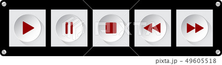 red, white music control buttons with screws red, white music control buttons with screws 49605518