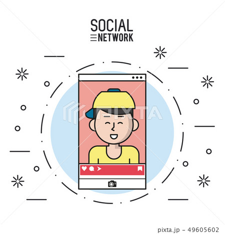 Social network on smartphone 49605602