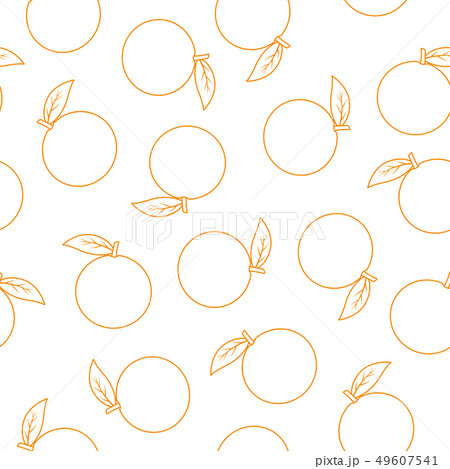 Seamless pattern with orange Seamless pattern with orange 49607541