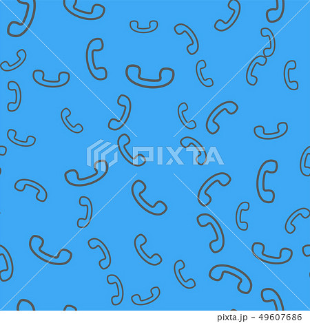 seamless pattern vector retro telephone handset . seamless pattern vector retro telephone handset . 49607686