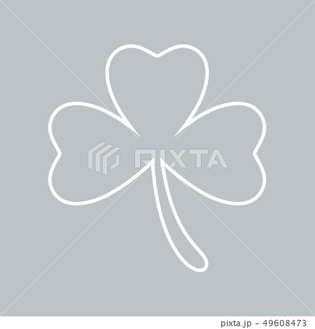 Clover flat icon Clover flat icon 49608473