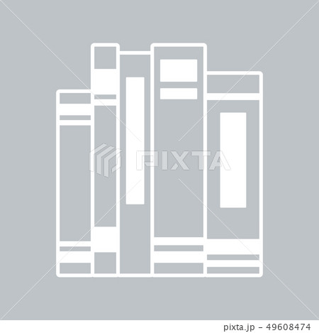 Books flat icon 49608474