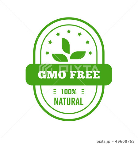 Gmo free badge Gmo free badge 49608765
