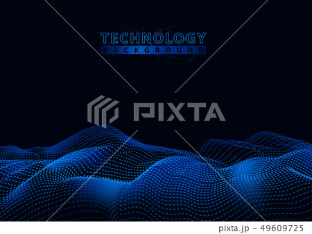 Technology Background with Connecting Particles 49609725