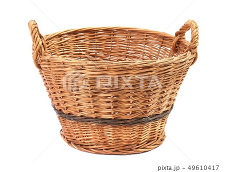 Simple basket on white Simple basket on white 49610417