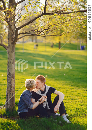 stylish american family 49616637