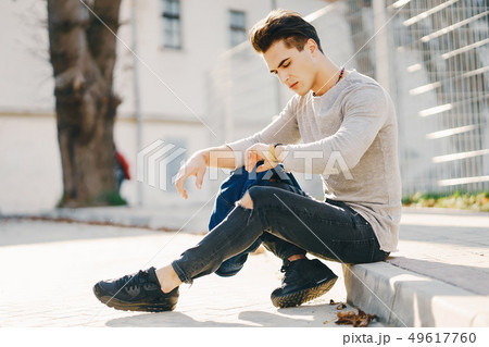 stylish guy in the city 49617760