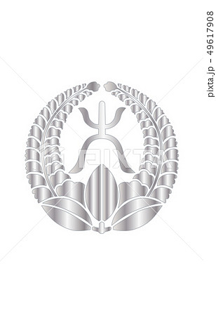 武将家紋銀グラデーション大久保忠世 49617908