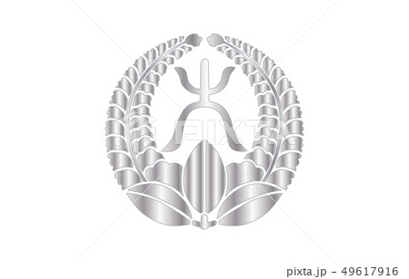 武将家紋銀グラデーション大久保忠世 49617916