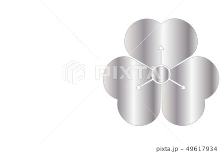 武将家紋銀グラデーション酒井忠次 武将家紋銀グラデーション酒井忠次 49617934