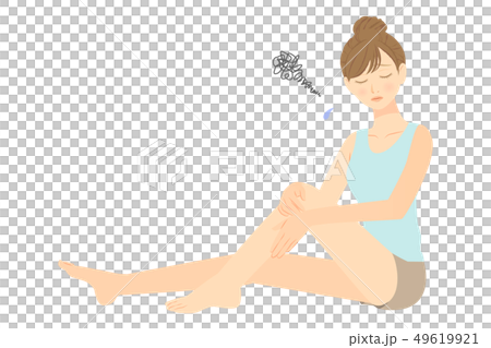 Female Leg Skin Care Trouble 02 - Stock Illustration [49619921] - PIXTA