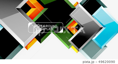 Glossy arrows geometric background 49620090