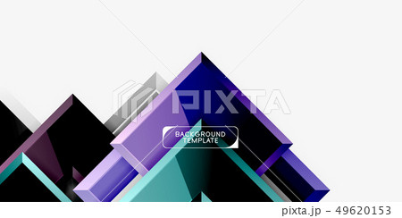 Glossy modern geometric background, abstract 49620153